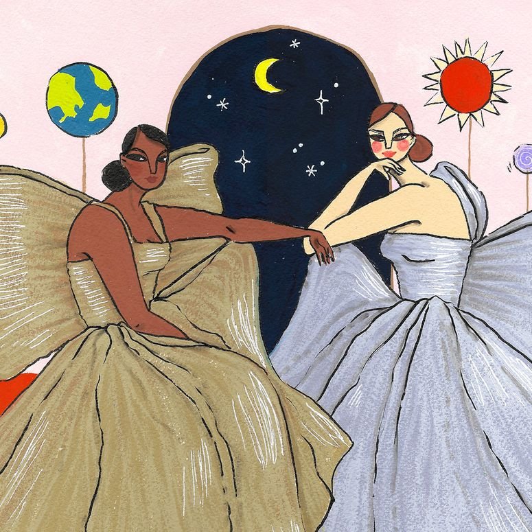 Image may contain: Human, Person, Clothing, Apparel, Art, Female, and Drawing